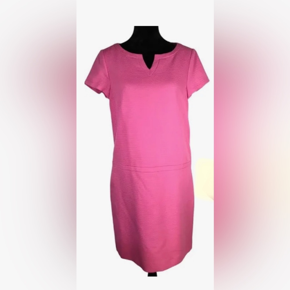 NWT Brooks Brothers Dresses | Brooks Brothers Pink Sheath Dress Pique Short Sle